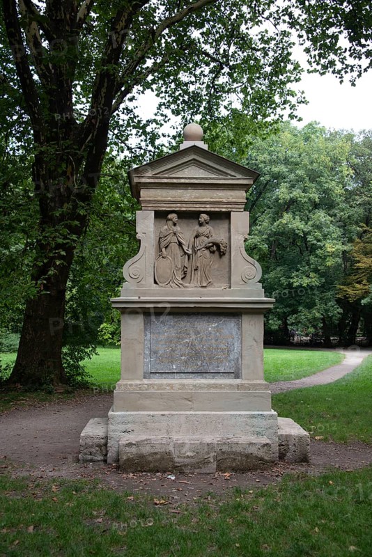 Rumford Monument in the English Garden, in memory of Sir Benjamin Thompson, British officer and experimental physicist, Munich, Bavaria, Germany, Europe