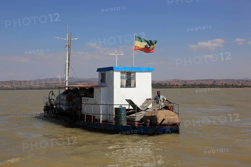Ahamra region, boat trip on Lake Tana, called Lake Tsana or Lake Dembea, located in the highlands of Abyssinia in Ethiopia, it is Africa's highest and Ethiopia's largest lake, Ethiopia, Africa