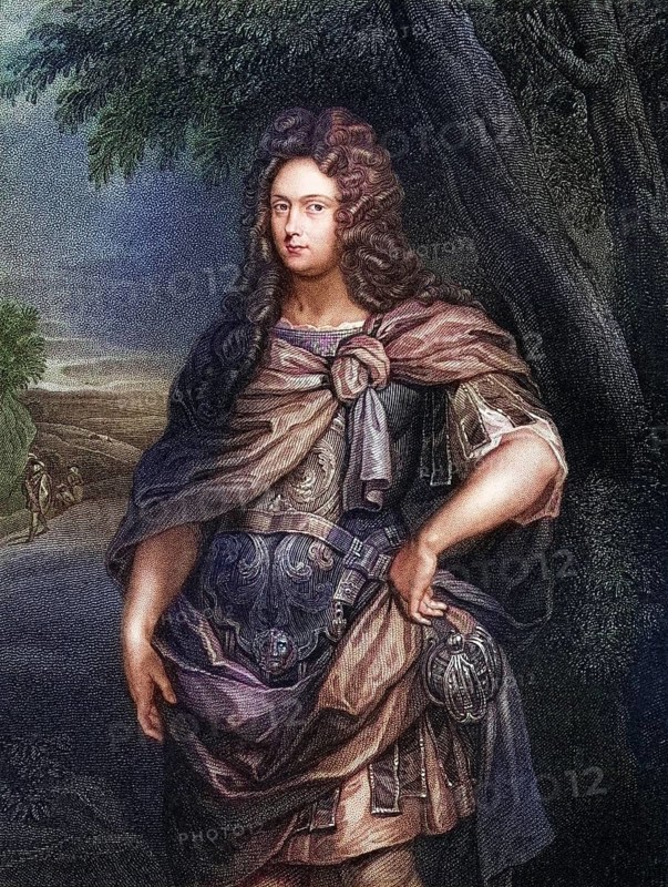 Archibald Campbell 10th Earl and 1st Duke of Argyll, 1651-1703, Scottish leader of the Revolution of 1688, From the book Lodge's British Portraits published in London 1823, Historic, digitally restored reproduction from a 19th century original, Record date not stated