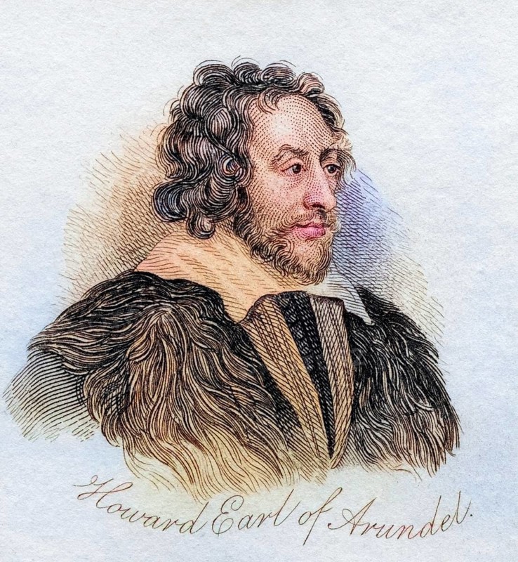 Thomas Howard 2nd (or 14th) Earl of Arundel Earl of Surrey Earl of Norfolk 1585-1646 English nobleman and courtier, known for his marble and manuscript collection from the book Crabbs Historical Dictionary from 1825, Historical, digitally restored reproduction from a 19th century original, Record date not stated