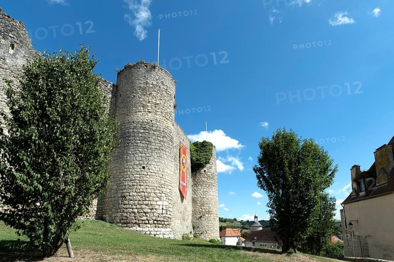 Billy. Fortified castle, showcasing medieval architecture from the 13th century in Allier department, Auvergne-Rhône-Alpes, France, Europe