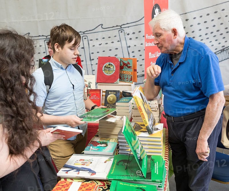 Author Kevin Crossley-Holland, Sprit of Beowulf event, Woodbridge, Suffolk, England, UK, 5th May 2018
