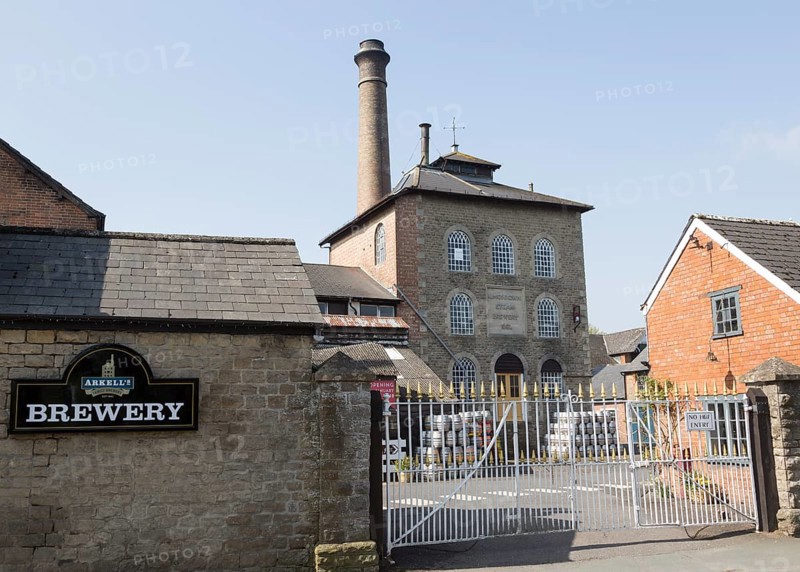 Nineteenth century industrial buildings of Arkell's brewery, Kingsdown, Swindon, Wiltshire, England, UK