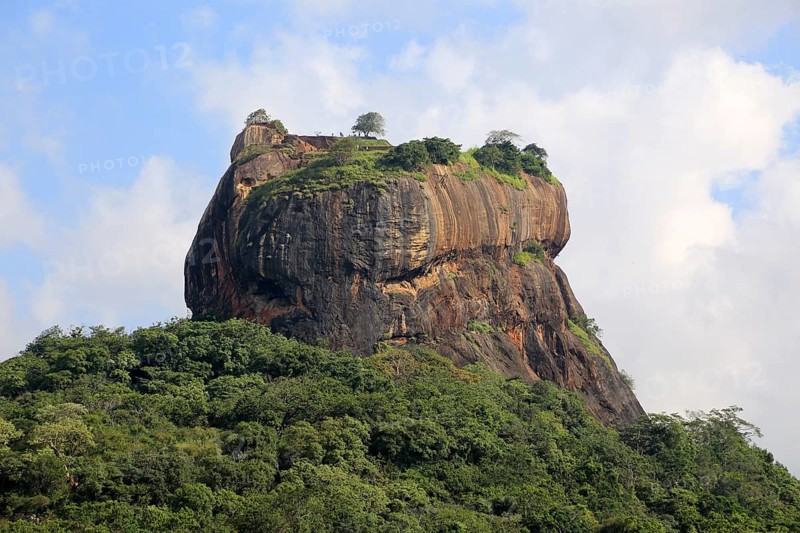 Rock palace at Sigiriya, Central Province, Sri Lanka, Asia