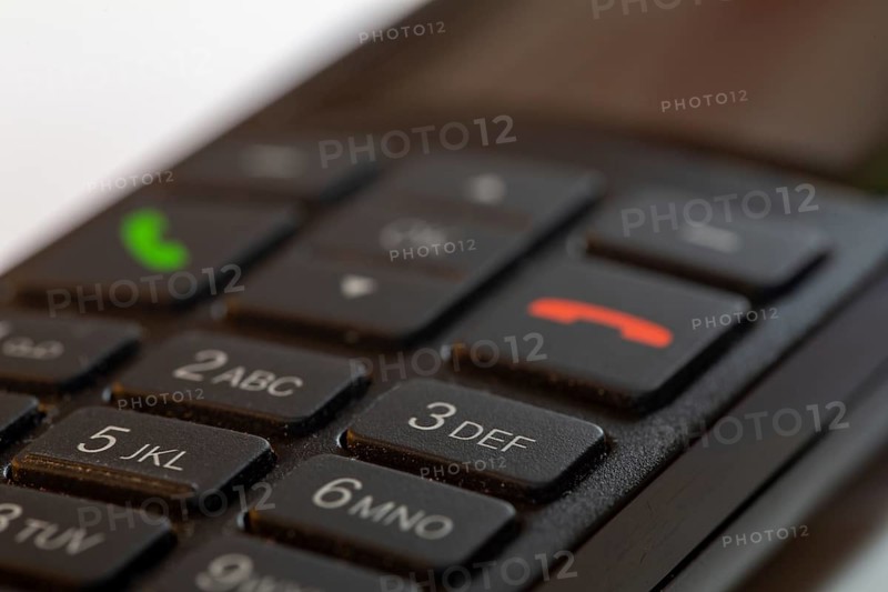 Close-up of a (landline) telephone