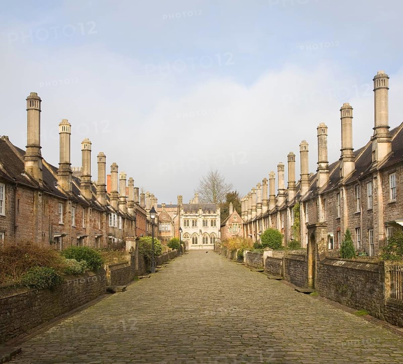 Vicars' Close, Wells, Somerset, England, is a planned street of the mid-14th century claimed to be Europe's oldest purely residential street with its original buildings all surviving intact