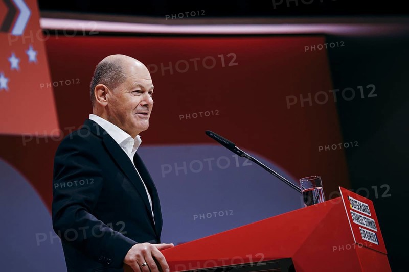 Federal Chancellor Olaf Scholz, recorded at the European Delegates' Conference of the Social Democratic Party of Germany in Berlin, 28 January 2024