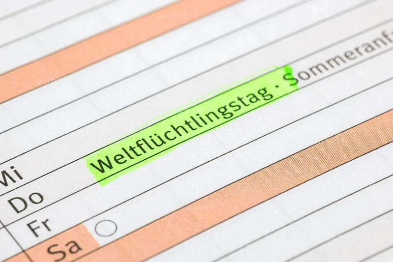 Diary, World Refugee Day, beginning of summer, Germany, Europe