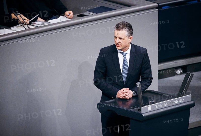 Torsten Frei, CDU/CSU, recorded during a debate in the German Bundestag on Epl 04, 22 Federal Chancellor and Federal Chancellery, Independent Control Council in the German Bundestag in Berlin, 31 January 2024