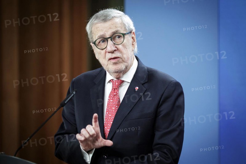Alberto van Klaveren Stork, Foreign Minister of Chile, photographed during a press conference after the joint meeting with Annalena Bärbock, Federal Foreign Minister, (not pictured here) in Berlin, 11 April 2024. Photographed on behalf of the Federal Foreign Office
