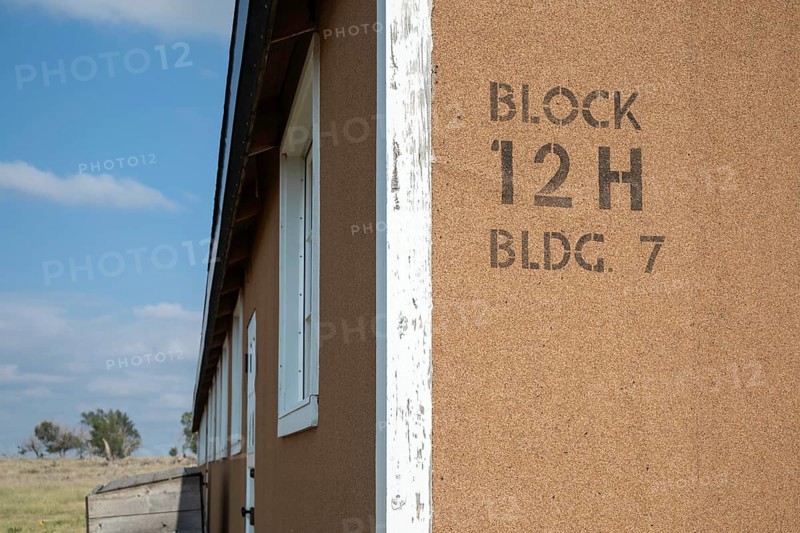 Granada, Colorado, The World War II Amache Japanese internment camp in southeast Colorado. More than 7, 000 Japanese and Japanese-Americans were held at the site, one of 10 internment camps in the American west. Though all the buildings were demolished after the war, a barracks has been reconstructed
