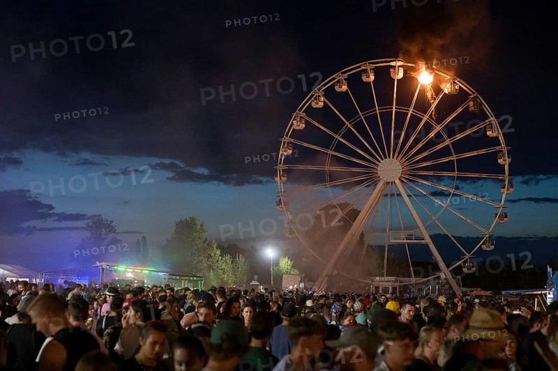Ferris wheel catches fire at the Highfield Festival on Friday, Störmthaler See, 17.08.2024