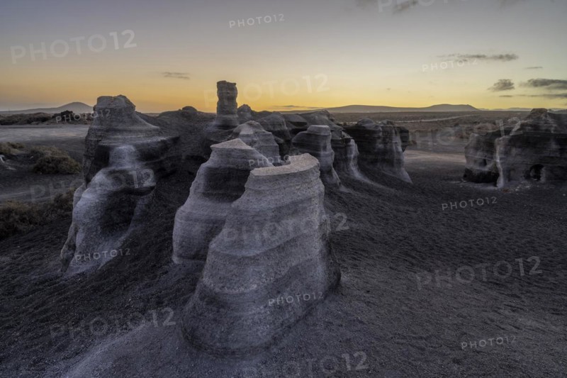 Stratified City, Ciudad estraticicada, Antigua Rofera de Teseguite, Lanzarote, Canary Islands, Spain, Europe