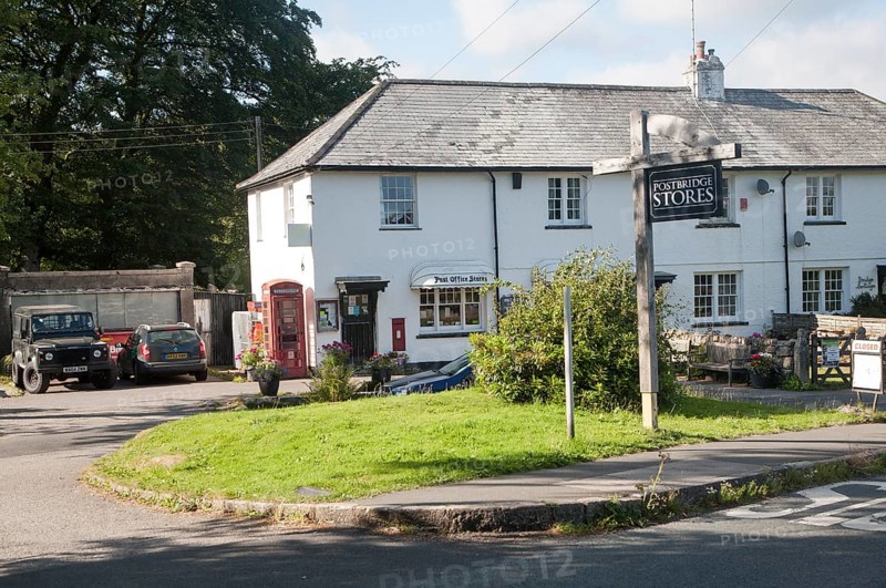Village stores shop, Postbridge, Dartmoor national park, Devon, England, United Kingdom, Europe