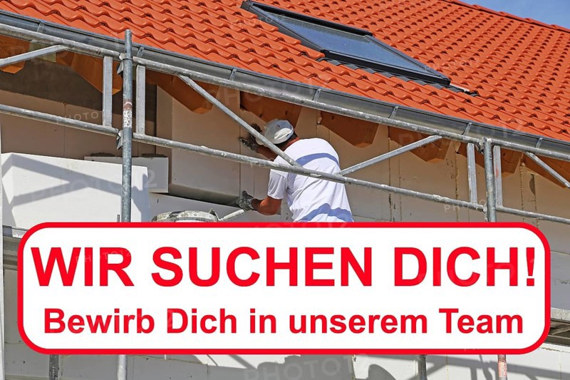 Job application painter, plasterer: We are looking for you lettering