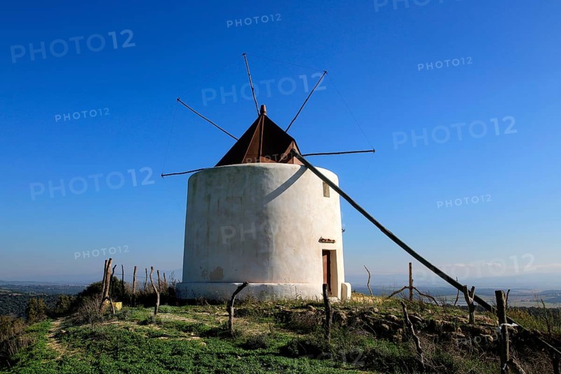 Traditional windmill, Vejer de la Frontera, Cadiz Province, Spain, Europe