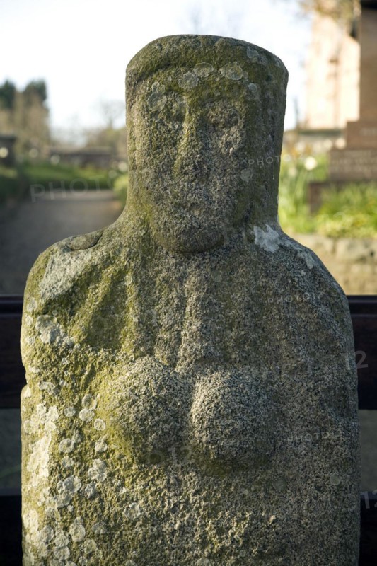 Gran Mere du Chimquiere or Grand Mother of the Cemetery at St Martin's church, Guernsey, Channel Islands, Europe