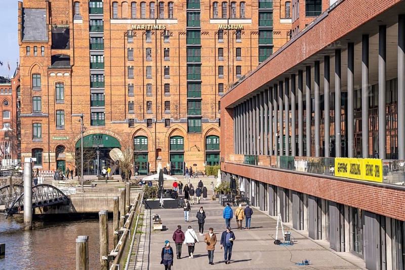 Hafencity, Überseequartier, Speicherstadt, Magdeburger Hafen, International Maritime Museum Hamburg, Elbtorpromenade, Germany, Europe