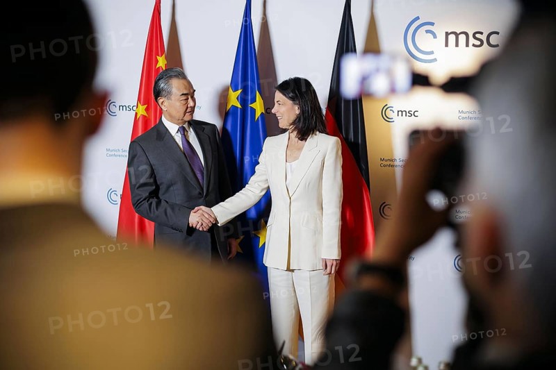 60th Munich Security Conference. Annalena Bärbock (Alliance 90/The Greens), Federal Foreign Minister, meets the Foreign Minister of China, Wang Yi. Munich, 17.02.2024. Photographed on behalf of the Federal Foreign Office