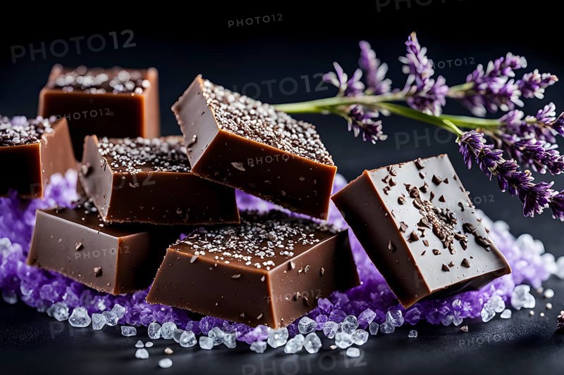 Dark chocolate to set the mood, AI generated, AI generated