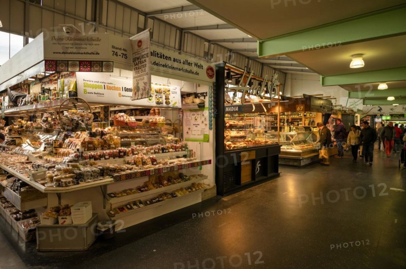 Asian specialities, display, Madame Hel, Kleinmarkthalle, covered market hall, Frankfurt am Main, Hesse, Germany, Europe