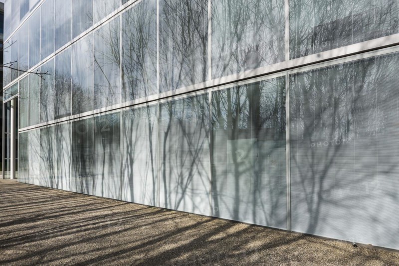 Modern architecture, office building, architects Sejima & Nishizawa (SANAA), Novartis Campus, Basel, Canton of Basel-Stadt, Switzerland, Europe