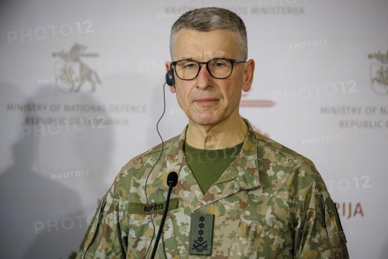 The Chief of Defence, General Valdemaras Rupsys, of the Lithuanian Army. Vilnius, 08.04.2024