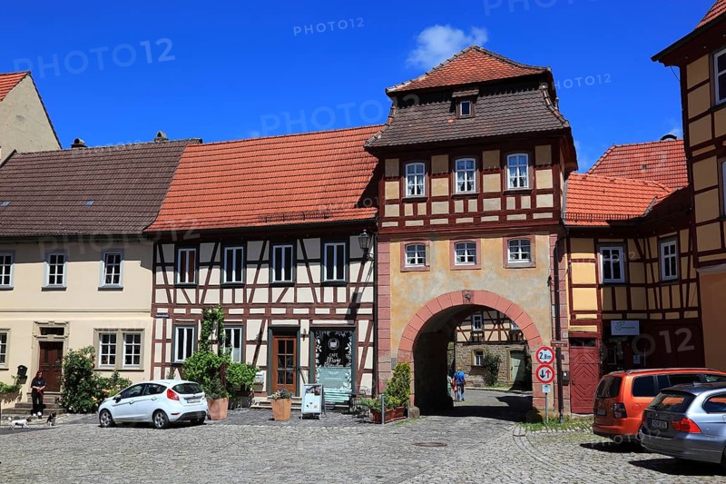 Unfinder Tor, Königsberg in Bavaria, Königsberg i.Bay, town in the district of Haßberge, Lower Franconia, Bavaria, Germany, Europe
