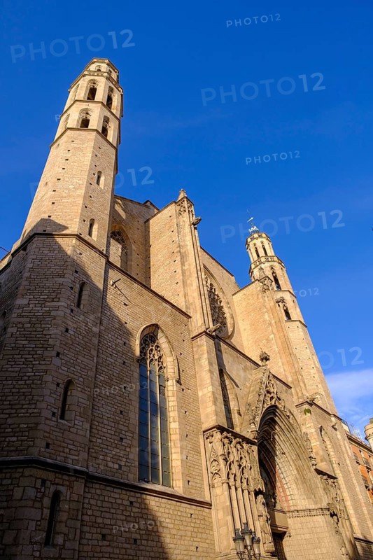 Basilica de Santa Maria del Mar, Barcelona, Catalonia, Spain, Europe