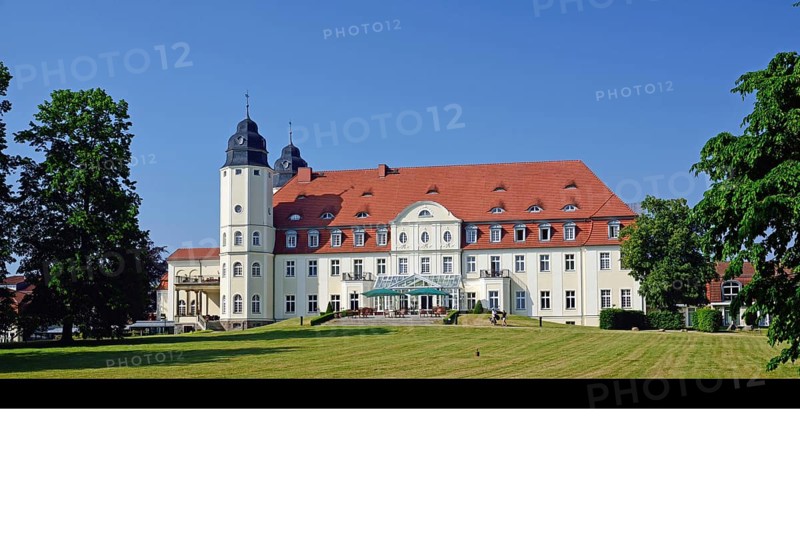 Europe, Germany, Mecklenburg-Western Pomerania, Göhren-Lebbin, Schloss Fleesensee, also Schloss Blücher, Schlosshotel, Göhren-Lebbin, Mecklenburg-Western Pomerania, Germany, Europe