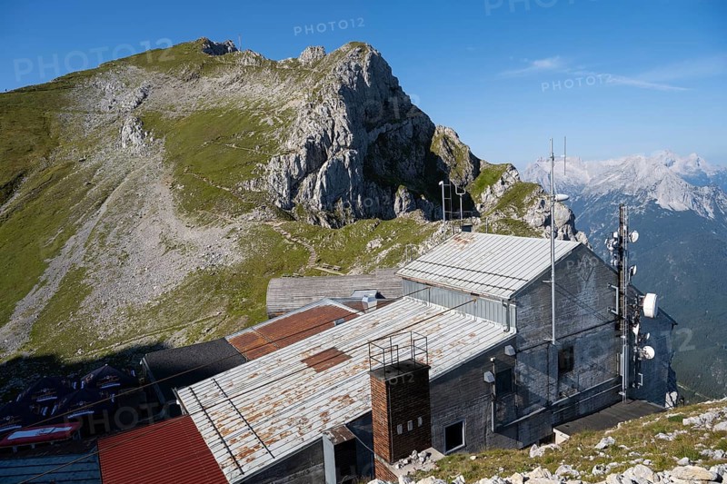 Karwendelbahn mountain station, Karwendelgebirge, Mittenwald, Werdenfelser Land, Upper Bavaria, Bavaria, Germany, Europe