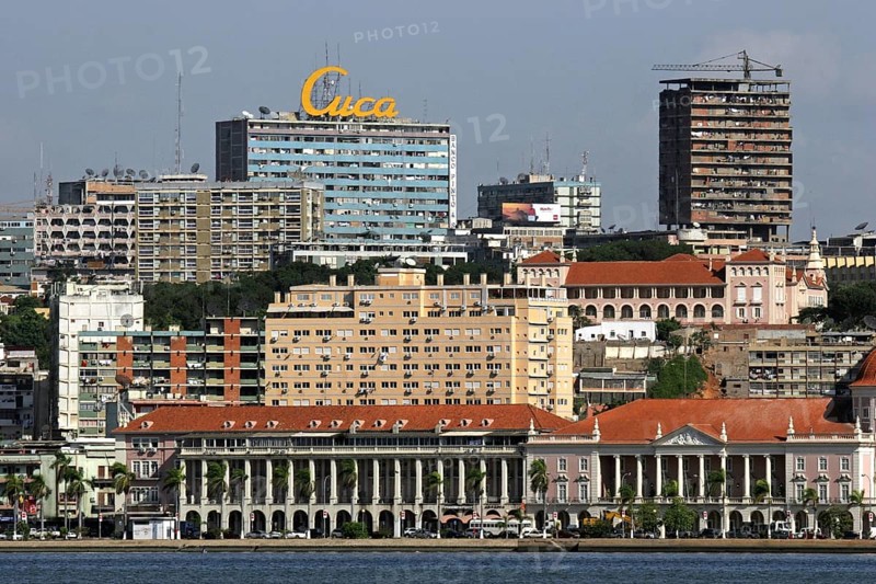 High-rise blocks in the business centre of Luanda, capital city of Angola, Southern Africa