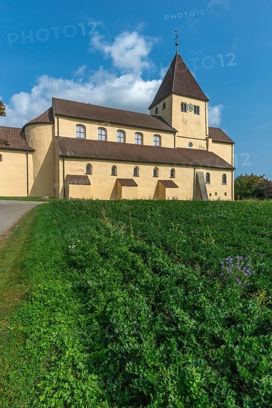 Oberzell, Reichenau Island, Parish Church of St George, UNESCO World Heritage Site, Feld, Lake Constance, Baden-Württemberg, Germany, Europe