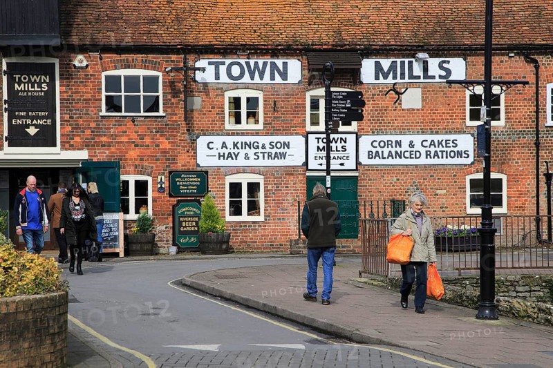 Town Mills former grain mill pub, Andover, Hampshire, England, UK