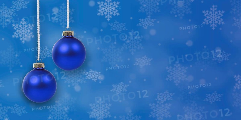 Christmas with Christmas baubles Christmas decoration decoration Christmas card card panorama and text free space Copyspace in Stuttgart, Germany, Europe