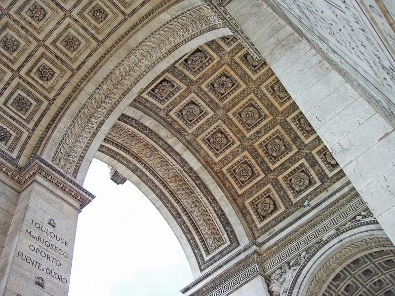 Arc de Triomphe in Paris, France, Europe