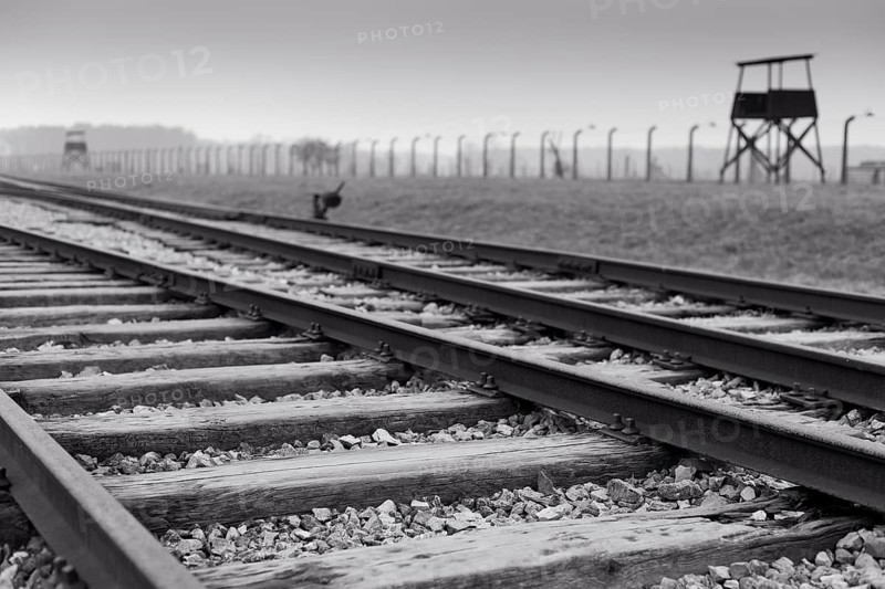 Railways, Nazi concentration and extermination camp, Auschwitz II Birkenau, Poland, Europe