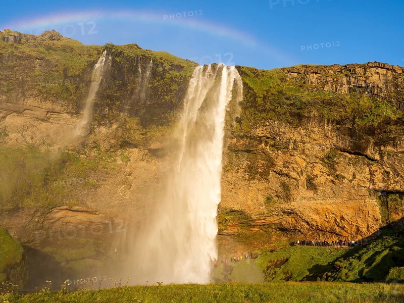 Seljalandsfoss waterfall, South Iceland, Iceland, Europe