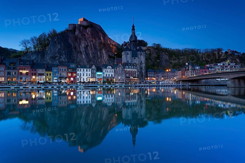 Village of Dinant, Namur, Wallonia, Belgium, Europe