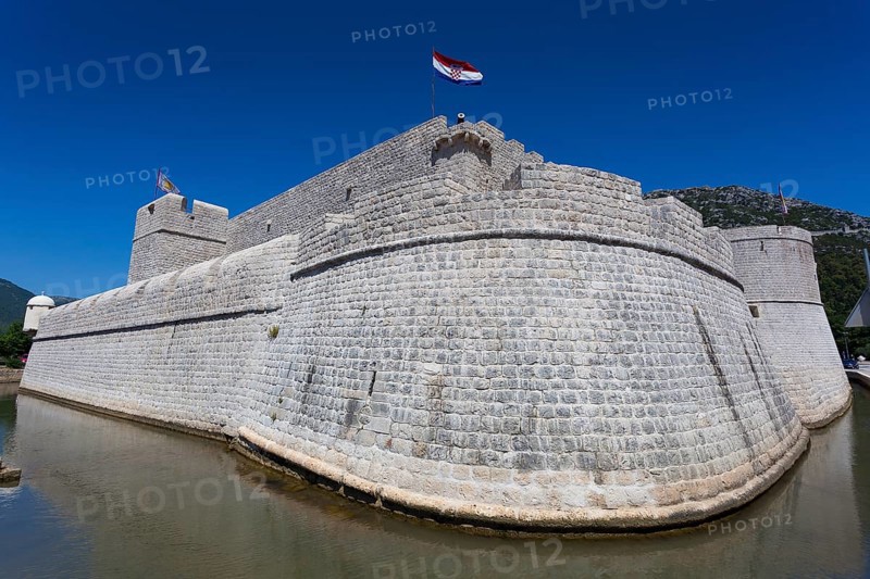 Kastio castle, Ston, Dubrovnik-Neretva County, Croatia, Europe
