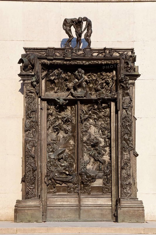 The Gates of Hell by Auguste Rodin, Rodin museum, Paris, Ile de France, France, Europe