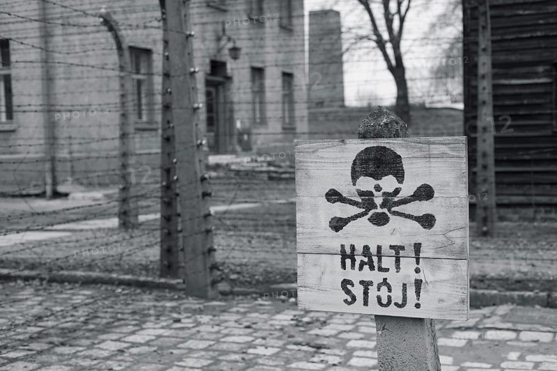 Electric fence, Nazi concentration and extermination camp, Auschwitz, Poland, Europe