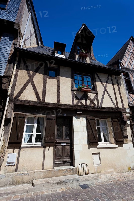 Architecture of Chinon, Indre-et-Loire, Loire valley, Central region, France, Europe