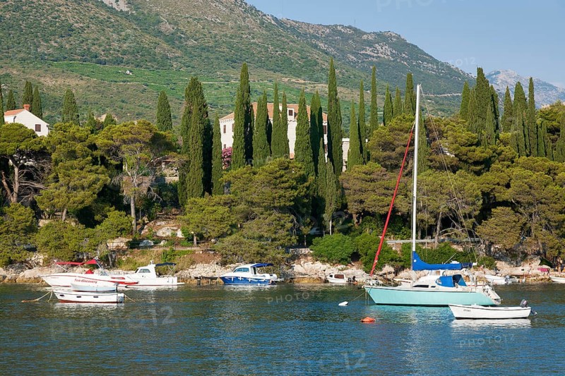 Port of Cavtat, Dubrovnik Riviera, Dalmatian coast, Croatia, Europe