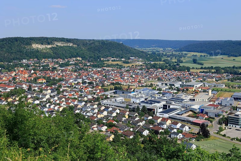 View of the town of Beilngries in the Altmühltal in Bavaria
