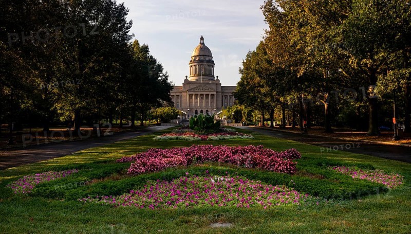 The Kentucky State Capitol Frankfort house of the three branches state government of the Commonwealth of Kentucky