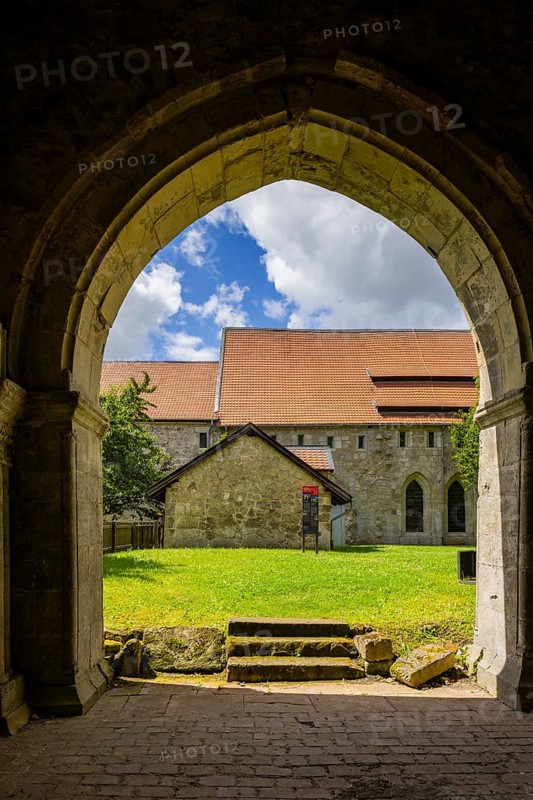 Walkenried Abbey is a former Cistercian abbey in Walkenried, situated on the southern edge of the Harz Mountains near the border triangle of Lower Saxony, Saxony-Anhalt and Thuringia. The building complex includes the ruins of the abbey church and the largely preserved Gothic cloister building. This was converted into the Walkenried Monastery Cistercian Museum in 2006. Since 2010, the monastery complex has been a UNESCO World Heritage Site as part of the Rammelsberg Mine, Goslar Old Town and Upper Harz Water Management Site, Walkenried Monastery, Walkenried, Lower Saxony, Germany, Europe