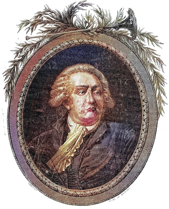 Honore Gabriel Victor de Riqueti, Comte de Mirabeau, since the death of his father on 13 July 1789 Marquis de Mirabeau (born 9 March 1749 in Le Bignon near Nemours, died 2 April 1791 in Paris), was a French politician, physiocrat, writer and publicist during the Age of Enlightenment, Historical, digitally restored reproduction from a 19th century original, Record date not stated