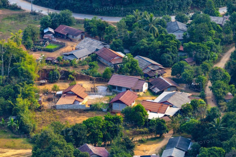 Panorama of Vang Vieng and the Kart landscape from Pha Ngern View Point, Vientiane Province, Laos, Asia