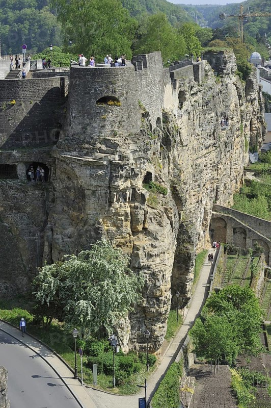 The Bock fortifications and casemates in Luxembourg, Grand Duchy of Luxembourg